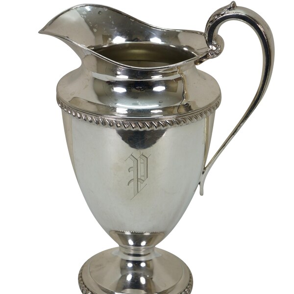 Friedman Silver Co Mid Century Silverplate 5 Pint Trophy Urn Water Pitcher 13"