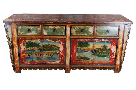6 Door Elm Sideboard From Mongolia 6 Door Elm Sideboard From Mongolia