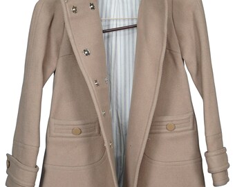 Vintage Marc Jacobs Nicoletta Camel 100% Wool Double Breasted Pea