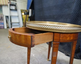 【仏蘭西】ルイ15世様式 Louis XVナイフレスト 6個組 1900s Antique French Louis XV Walnut & Satinwood Inlay Side