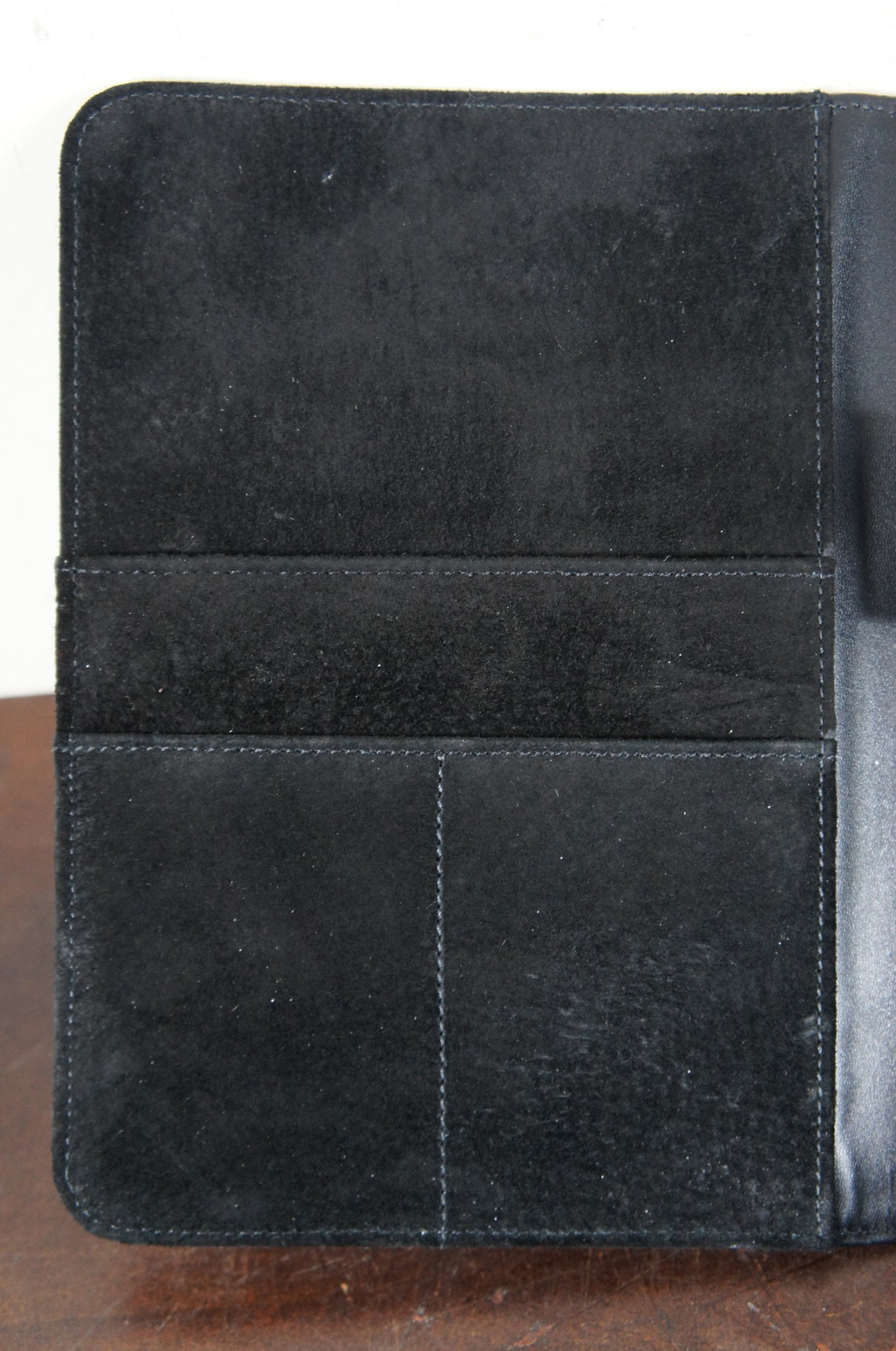 King Ranch Black Leather Portfolio Notepad Case Organizer Binder NIB - Etsy