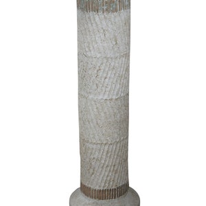 Neoclassical Plaster Column Sculpture Pedestal Plant Fern Display Stand 50"