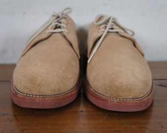 Vintage Allen Edmonds Orlean Tan Suede Leather Dress Shoes  display picture 2