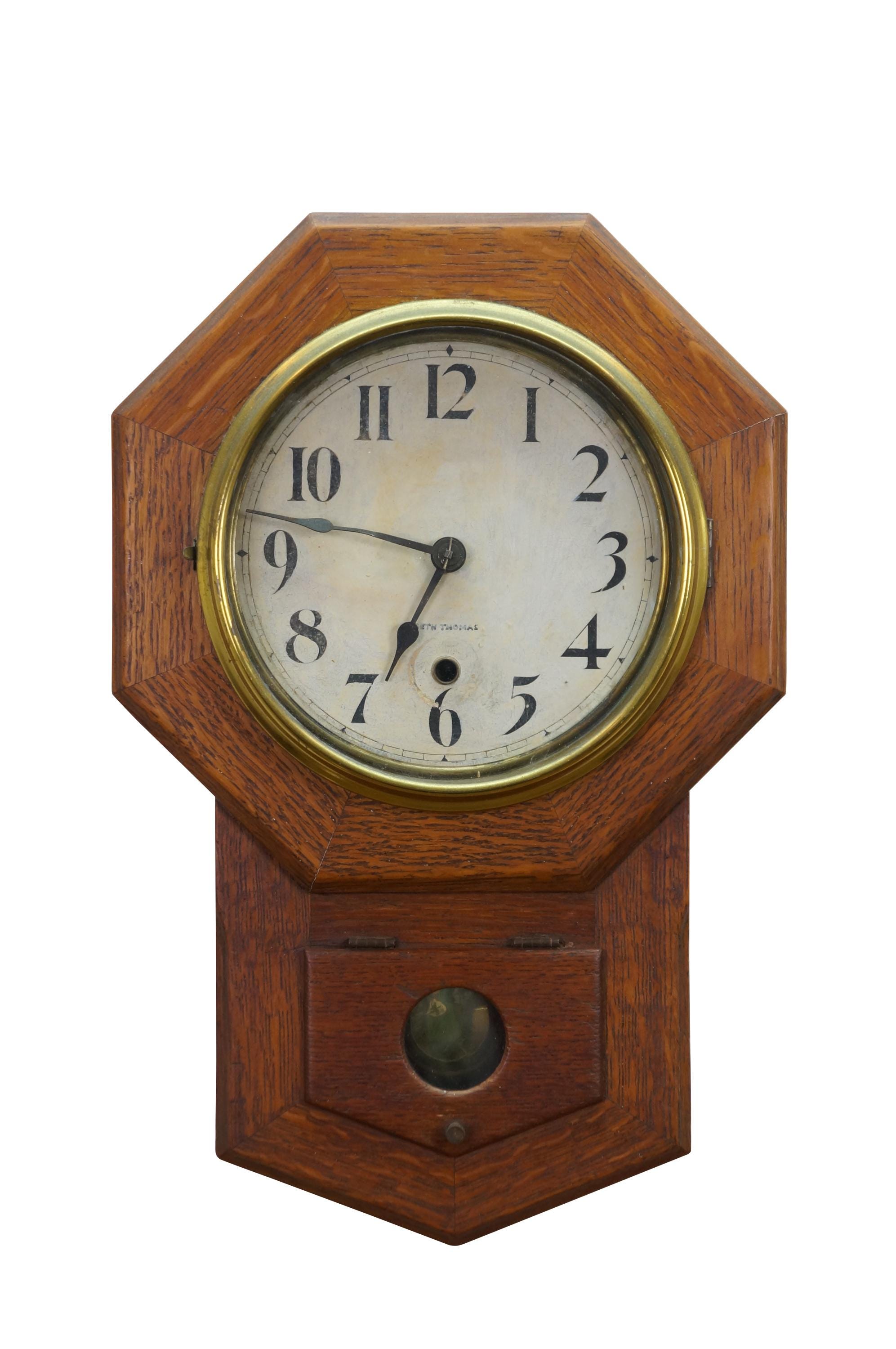 Seth Thomas Octagon Wall Clock - Etsy