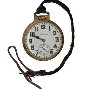 1928 Hamilton Railroad #2 10K Gold Filled 21J Pocket Watch 16s Runs