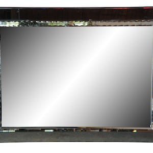 Large Vintage Venetian Style Beveled Glass Over Mantel Wall Hanging Mirror 61&quot;