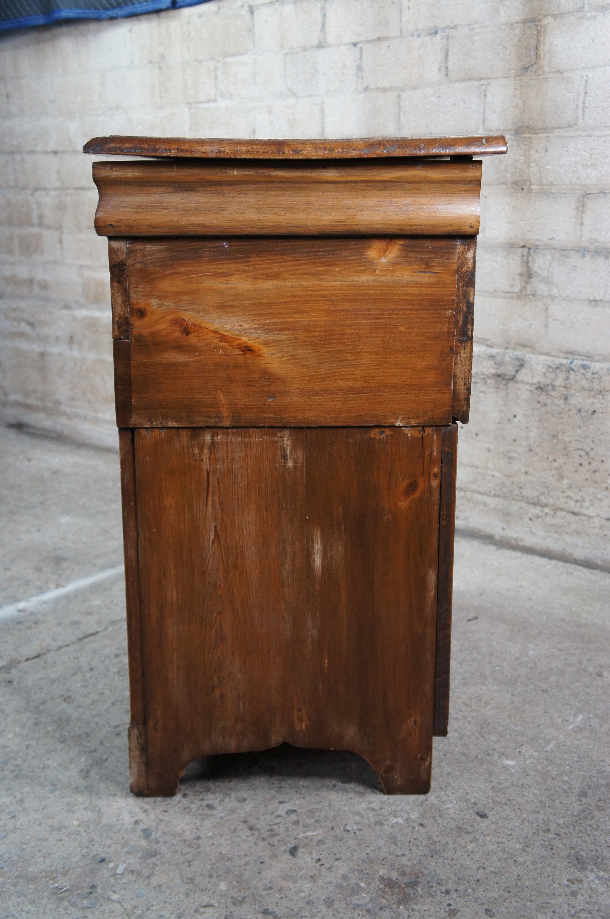 Early American Antique Pine Dough Box Bin Speaker Music Etsy