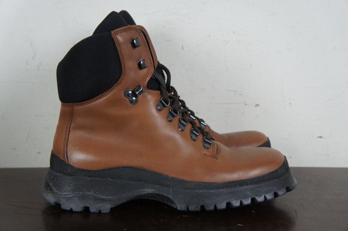 lugged combat boot prada