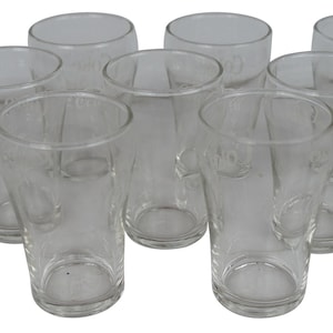 12 Vintage 1970s Clear Libbey Coca Cola 6oz Fountain Drink Coke Glasses 4&quot;