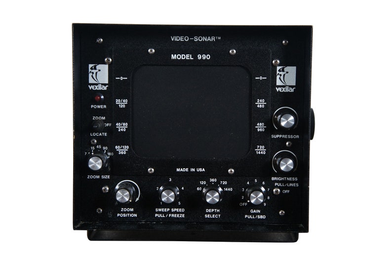 Vintage 1970s Vexilar Zoom Video Sonar Model 990 Nautical Ice Fishing 11" image 3