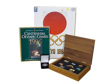 Olympics Memorabilia Lot 1964 Tokyo 1996 Atlanta 2000 Sydney Australia UPS