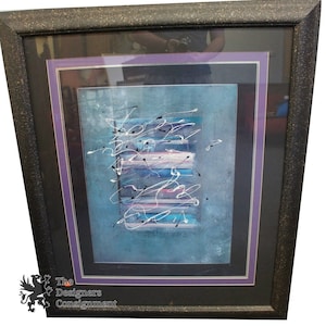 Abstract Art Original Mixed Media Print/Painting Signed By Artist