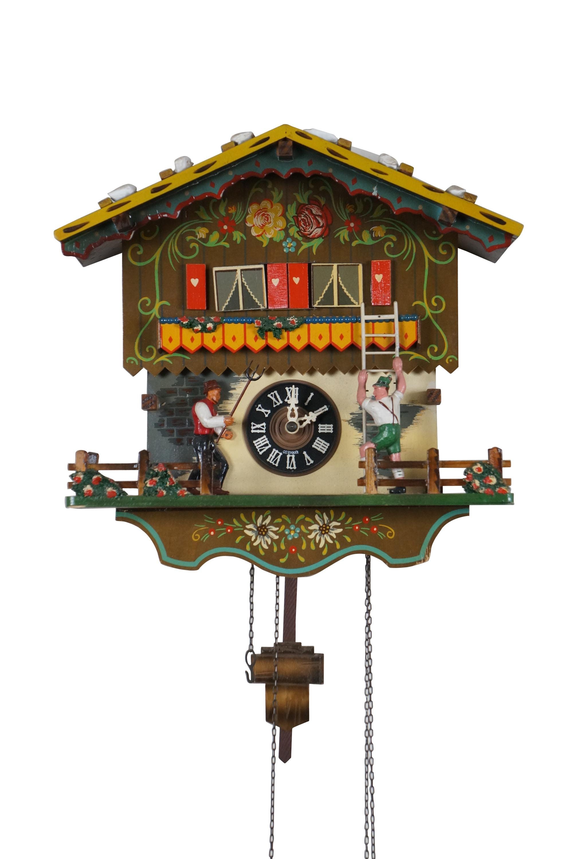 Emil Schmeckenbecher German 8 Day Farmers Daughter Musical Cuckoo