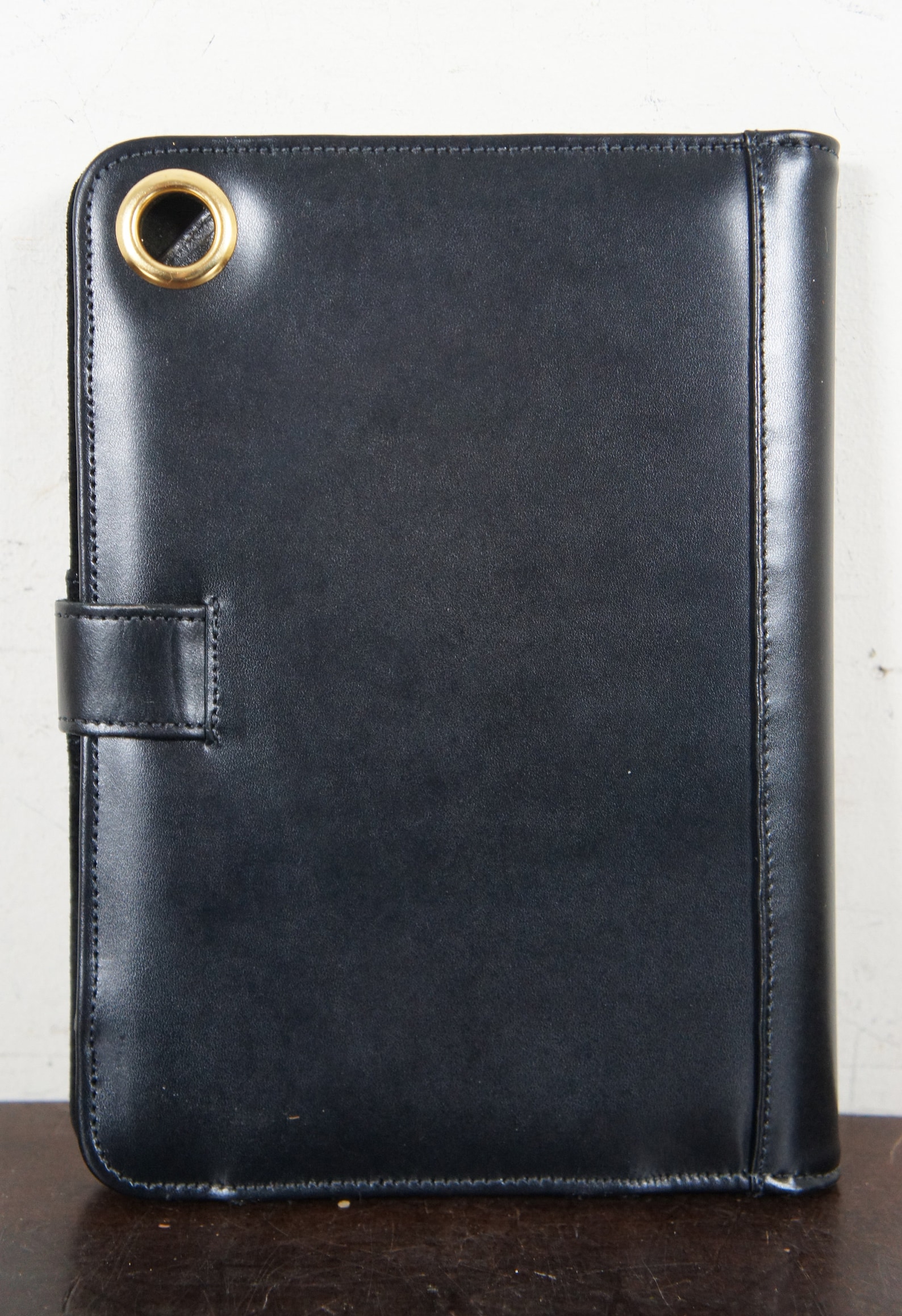 King Ranch Black Leather Portfolio Notepad Case Organizer Binder NIB - Etsy