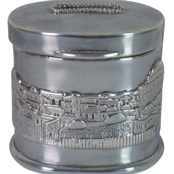 Sharaby 999 Pure Silver Tzedakah Blessing Charity Box Bank Israel Judaica