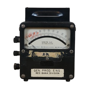Weston Electrical Instruments Red Bank Division AC Volt Meter Model 433 7&quot;
