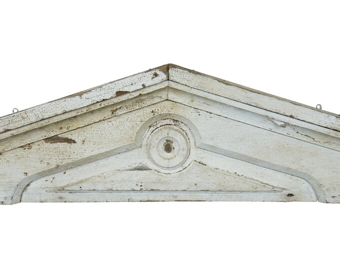 Antique Victorian Architectural Salvage White Painted Window Pediment ...