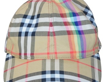 Burberry Nova Check Rainbow Pride Baseball Cap S/M Limited  display picture 3