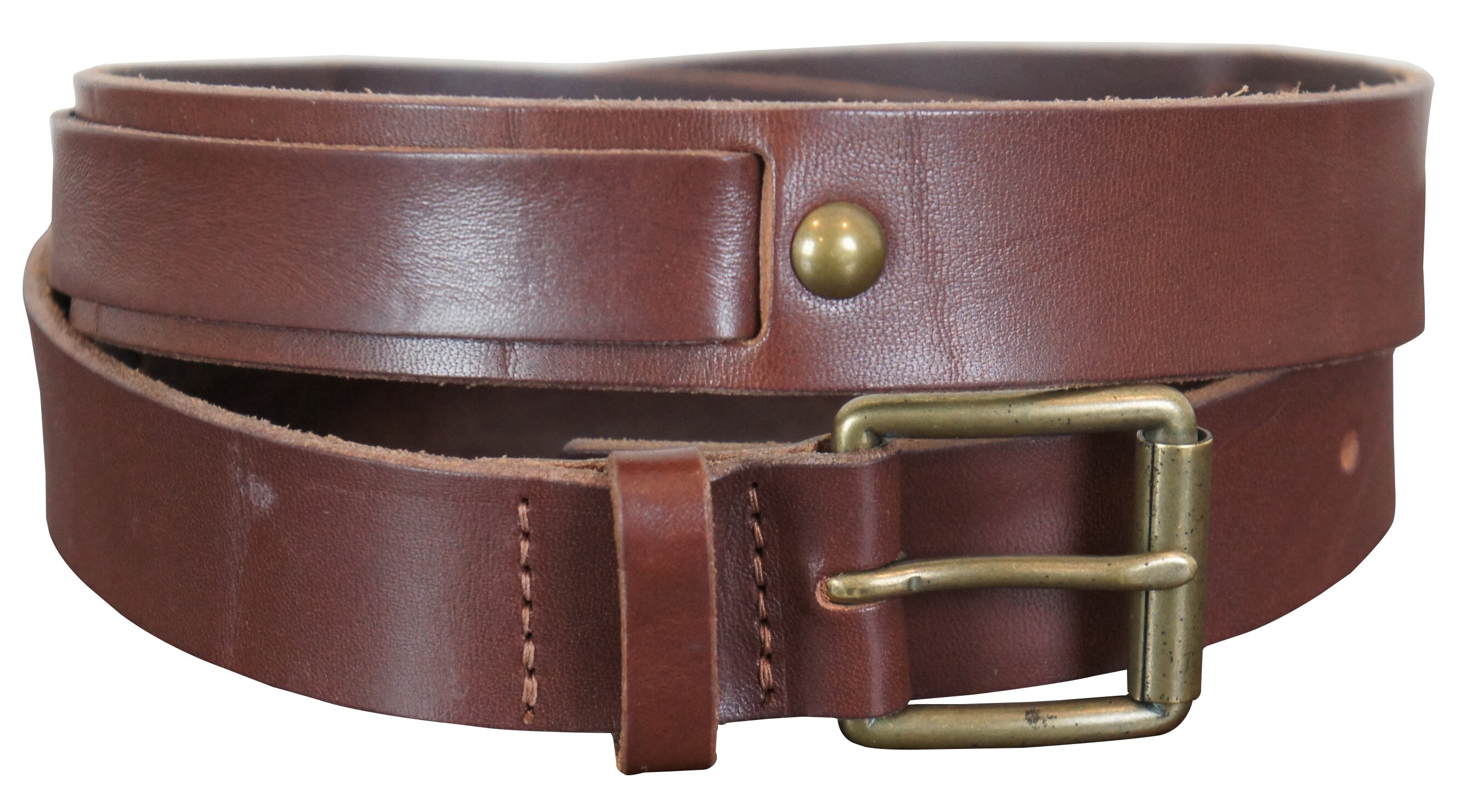 1937 Accessories Womens Brown Leather Belt Small - Etsy display picture 3
