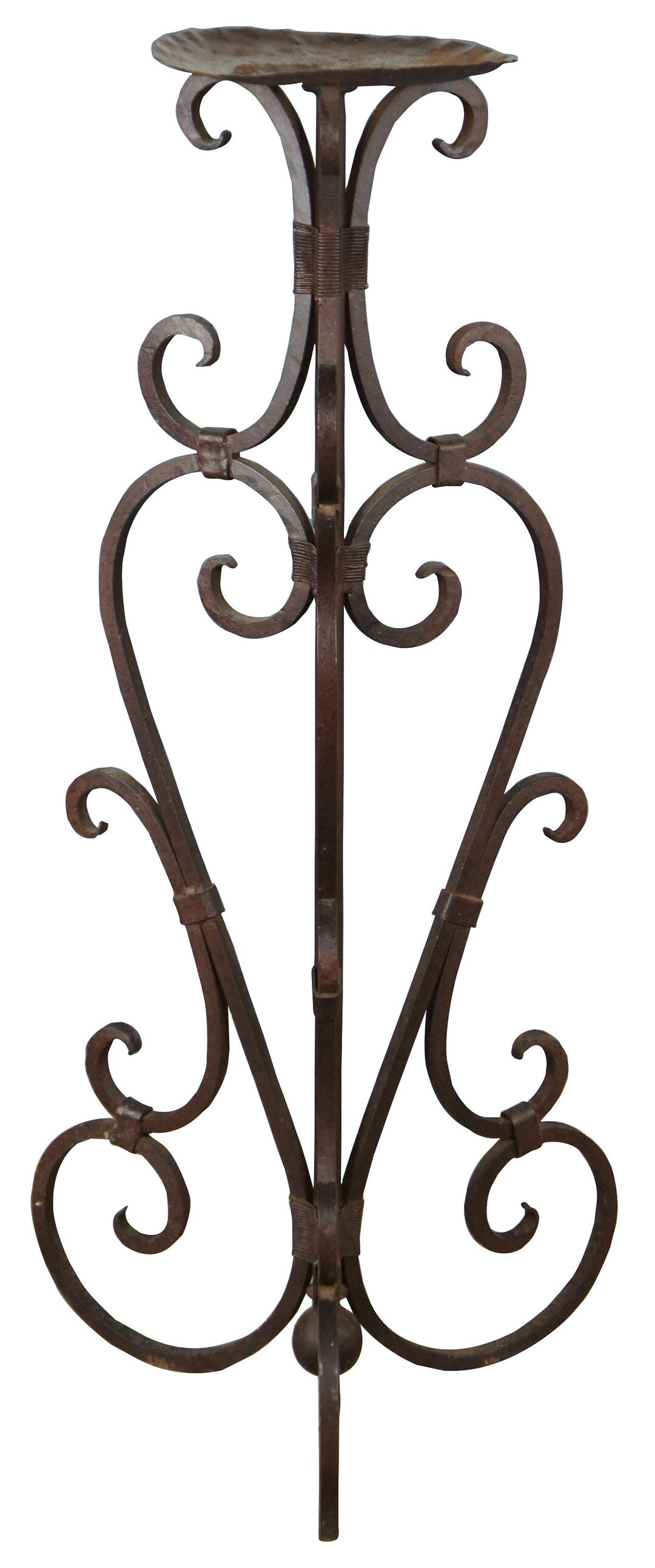 Arhaus Coat Rack Arhaus Heavy Wrought Iron Scrolled Plant Stand