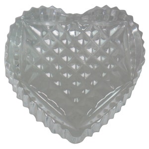 Vintage Waterford Crystal Heart Paperweight Hand Cooler Wedding Valentine Gift
