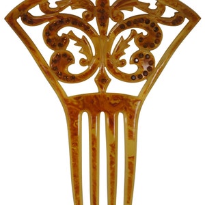 Antique Tortoise Shell Comb - Etsy display picture 3