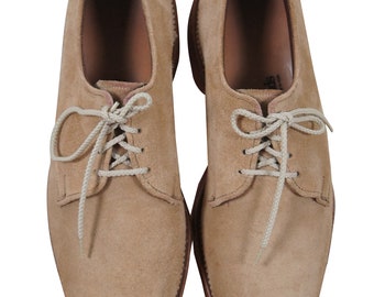 Vintage Allen Edmonds Orlean Tan Suede Leather Dress Shoes  display picture 1