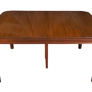Antique Sheraton Style Mahogany & Fruitwood Inlaid Extendable Dining Table 83"