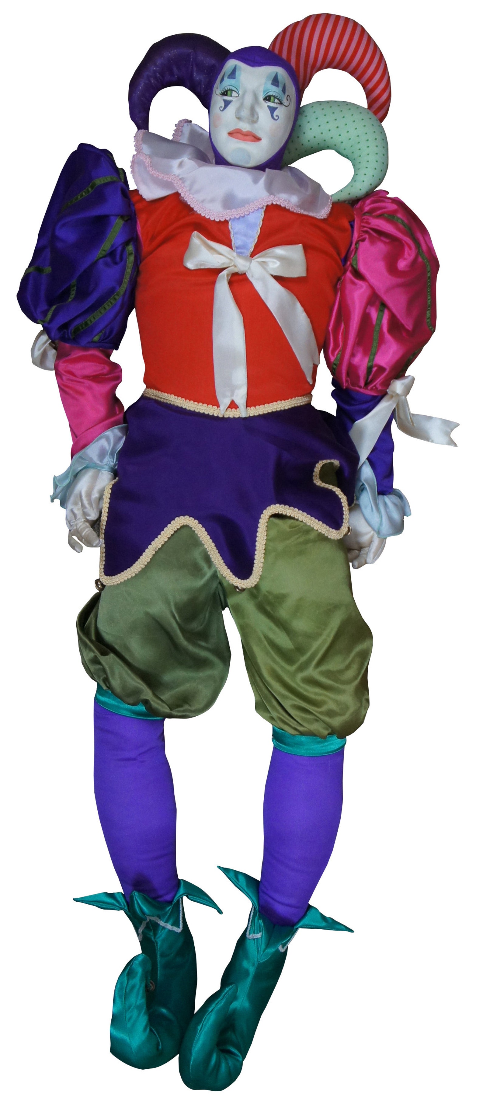 mardi gras clown doll