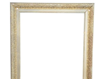 Antique Victorian Moreno Gold Gilt Carved Foliate Picture Oil Painting Frame