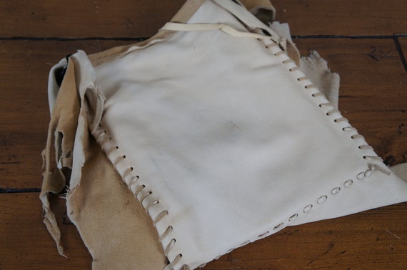 Vintage Native American Leather Hide Shoulder Bag… - image 7