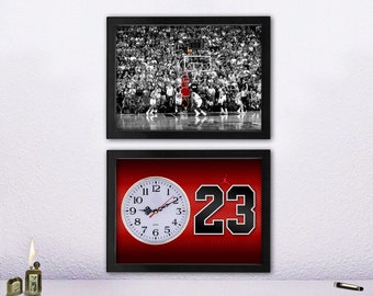 Michael jordan clock | Etsy Italia