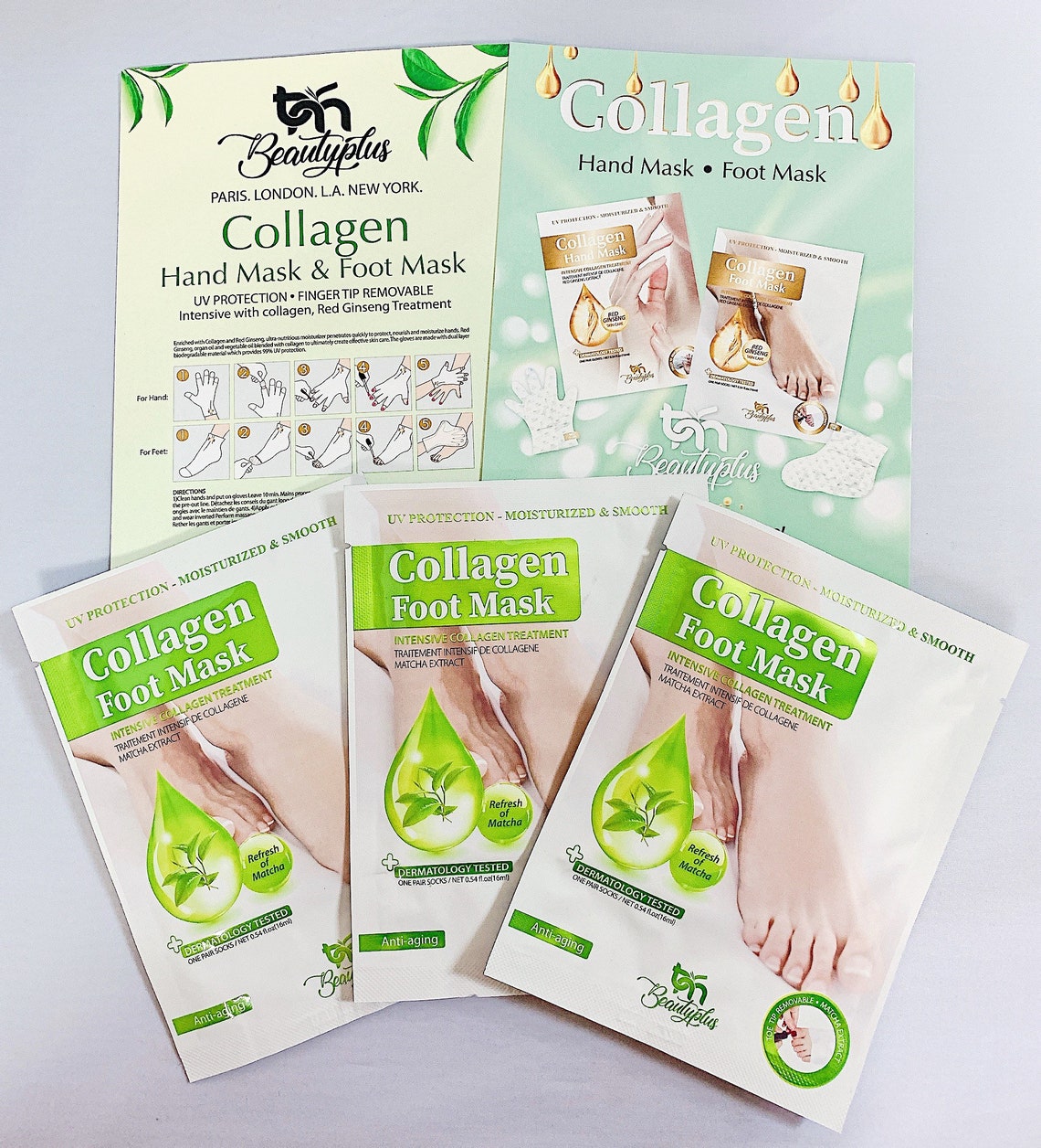 Collagen Hand Mask Foot Mask Gloves Moisturize and UV Etsy