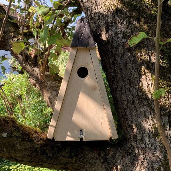 Vogelhäuschen für Meisen, Nistkasten für Blaumeisen und Kohlmeisen, Vogelkasten Meisen, Nisthilfe für Vögel