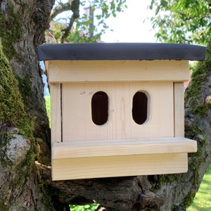 Nistkasten für Garten-Rotschwänzchen und Rotkelchen,Vogelhäuschen für Rotschwänzchen Rotkelchen, Vogelkasten Gartenvögel,Nisthilfe für Vögel