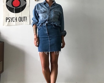 Ferrè Vintage denim miniskirt