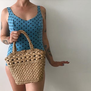 Borsa vintage rattan Etsy Italia