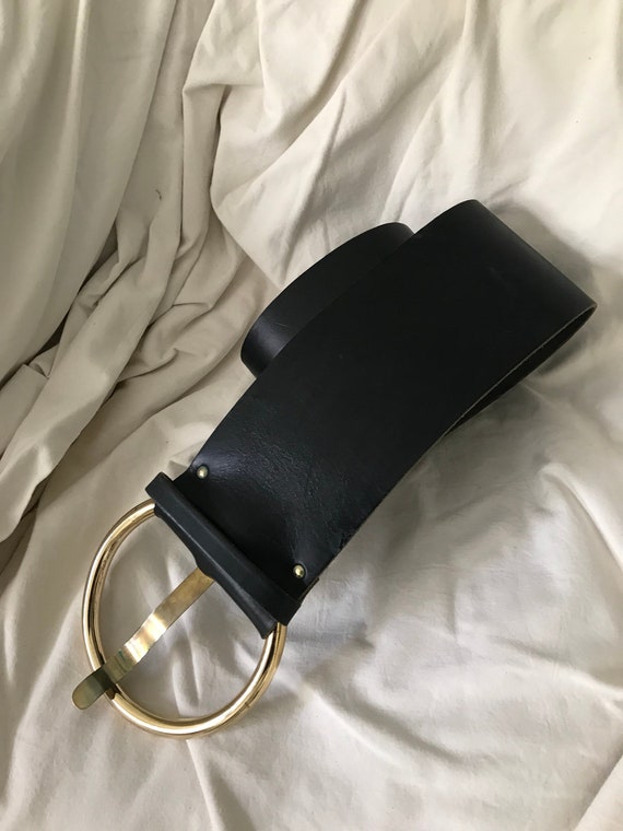 Ceinture Femme Vintage Années 60 - Noir, En Cordon, Excellent état