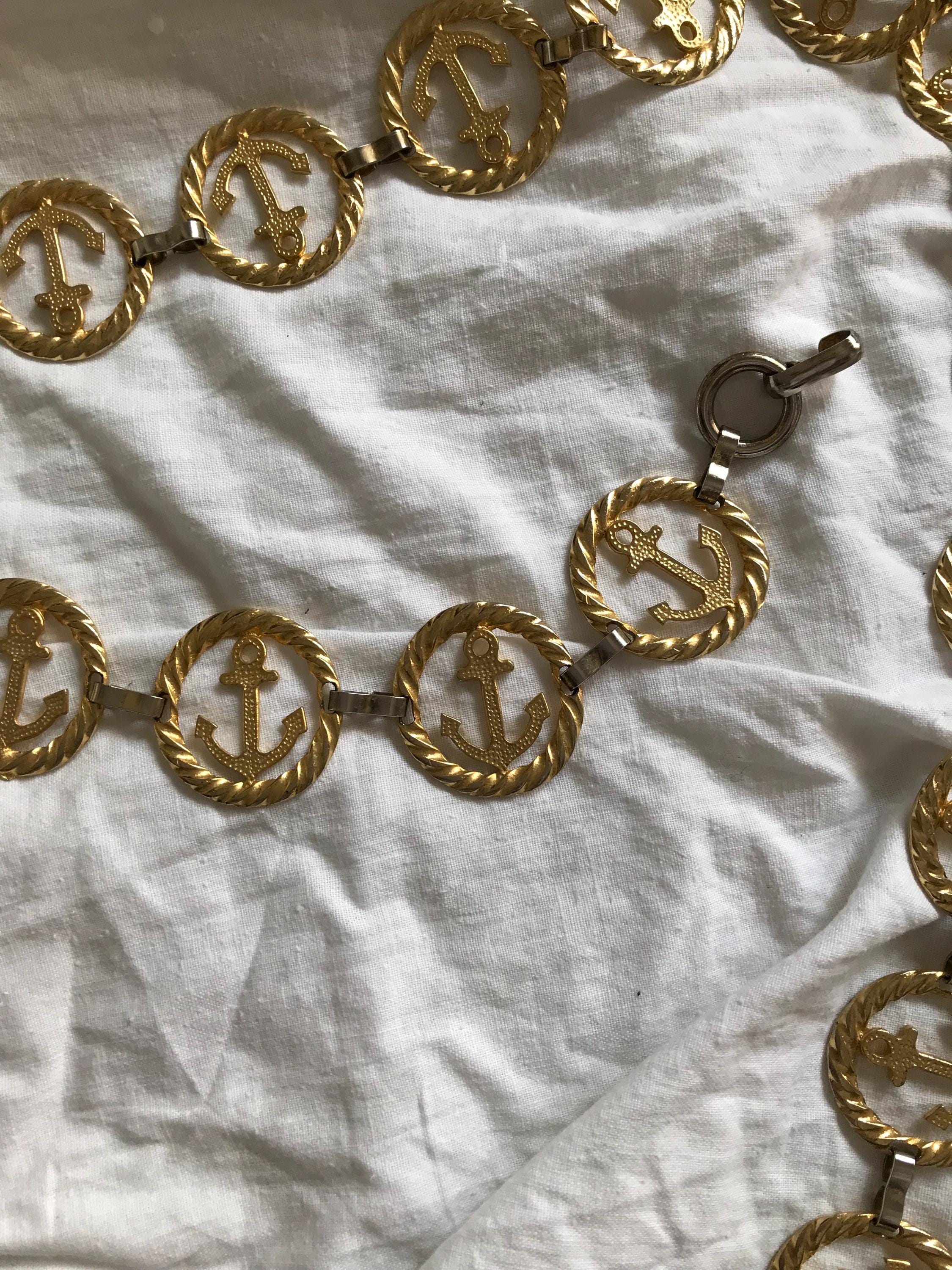 Anchor Chain Belt - Etsy