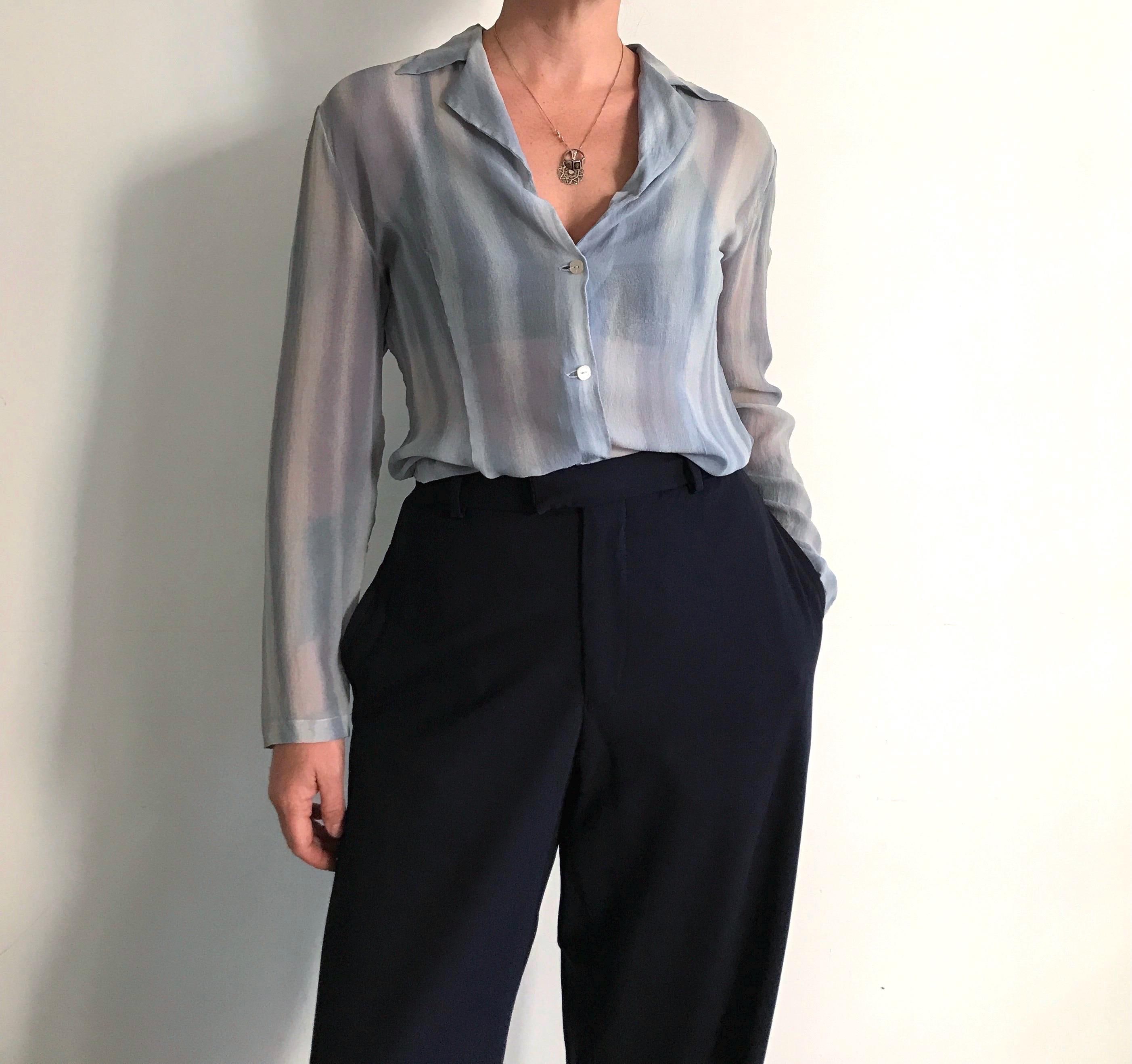 Gianfranco Ferre Silk Blouse - Etsy