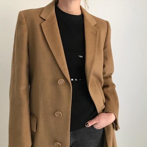 Vintage camel coat in pure wool