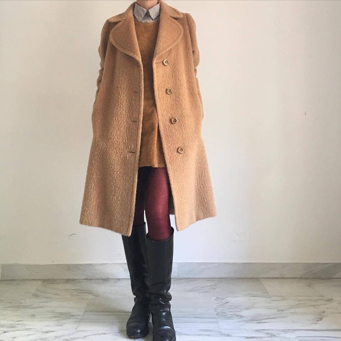 Vintage Alpaca and Camel Wool Coat - Etsy