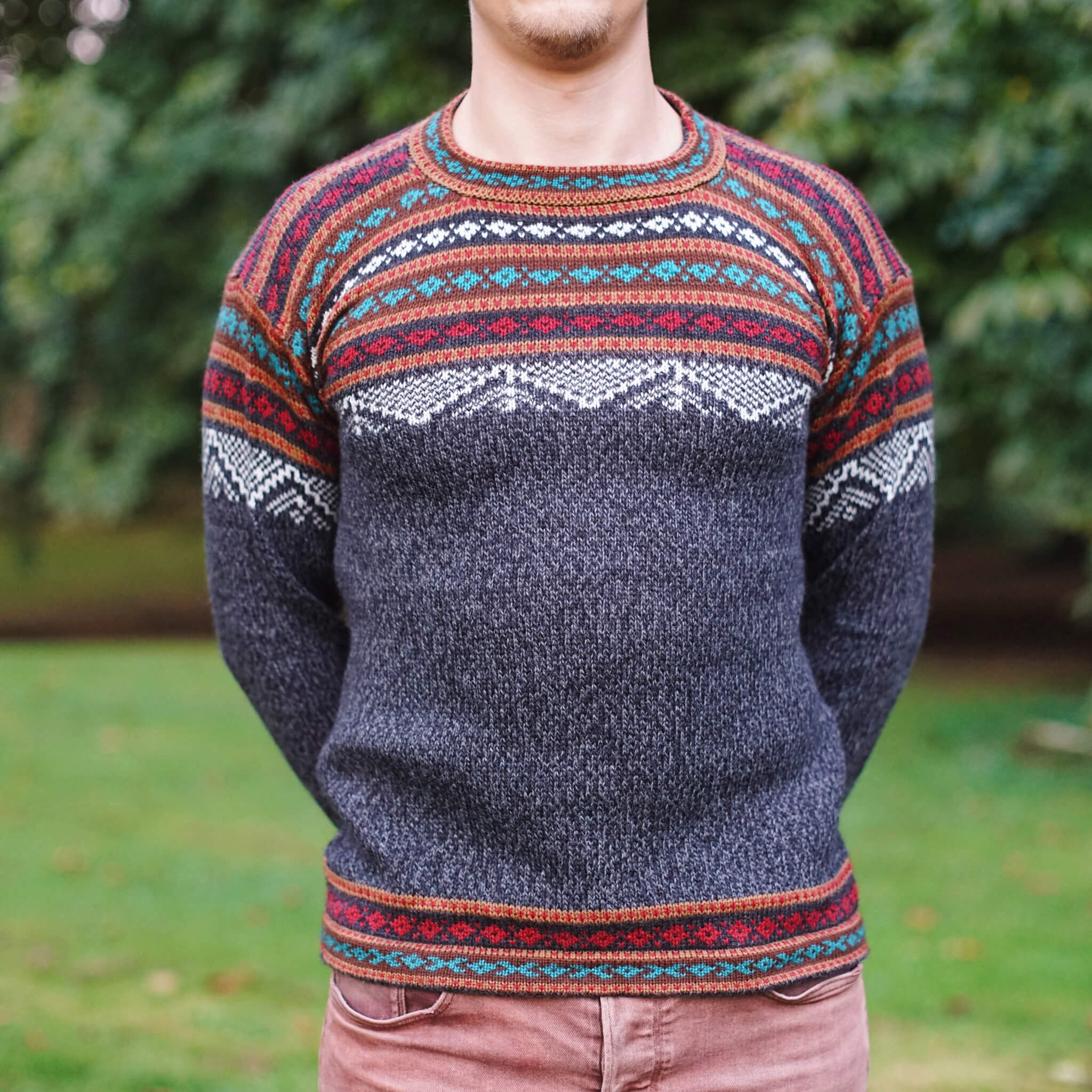 Alpaca Sweater Tuta Handmade Alpaca Sweater Man Black Peru Etsy