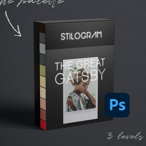 GREAT GATSBY inspired Photoshop filters - Photoshop Actions for easy color grading - Art Deco, opulent movie palette