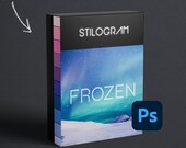 FROZEN inspired Photoshop Action Pack - Photo filters with purple and blue jewel tones, teal shades, light bright filters