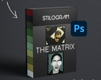 THE MATRIX inspired Photoshop Filter Actions Pack - Easy color grading with this iconic movie palette