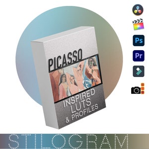 LUTs & Profile Pack inspired by Picasso&#39;s palettes | Video + photo filters - Premiere, Resolve, Final Cut, Photoshop + more | 3d Cube, XMP |