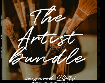 Complete LUTs ARTISTS BUNDLE -painterly filters inspired by palettes of Van Gogh, Vermeer, Kahlo, Monet & Rembrandt - Premiere Pro / Resolve