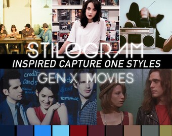 Gen X Movie Capture One Styles Inspired by nineties cult films - analog, 90s vibe stylepack