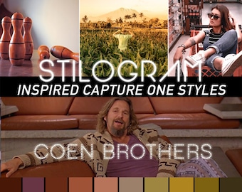 Dude Styles - Big Lebowski, Fargo, Coen Brothers movie styles for Capture One -  Lightroom & Luts also available